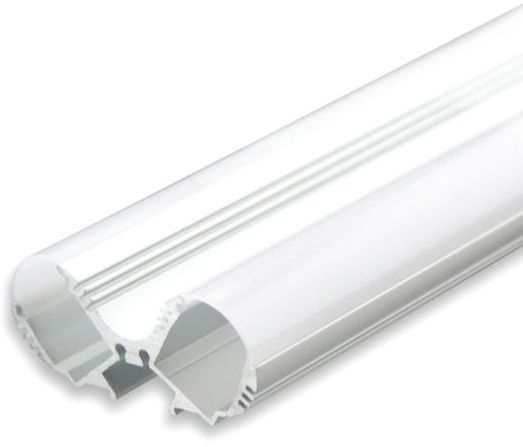 ISOLED LED Leuchtenprofil LOOP13 Aluminium eloxiert inkl. opal/satinierter Abdeckung 200cm