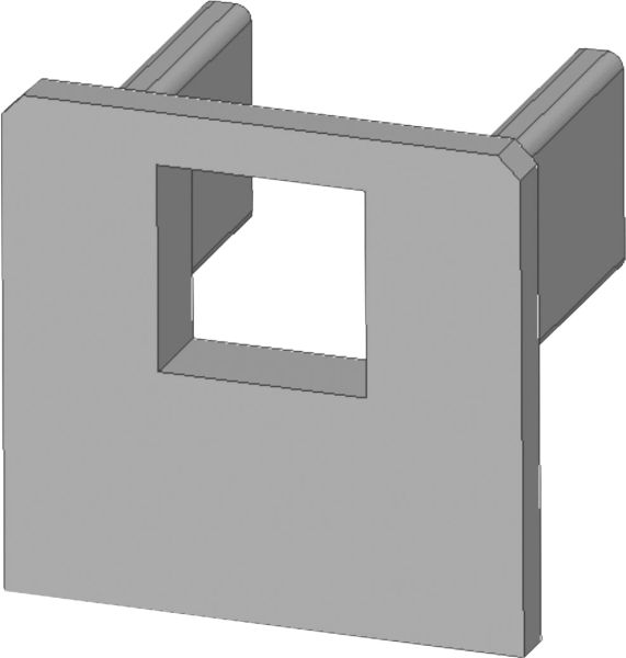 ISOLED Endkappe EC219 für LED Fliesenprofil UP8, mit Kabeldurchführung